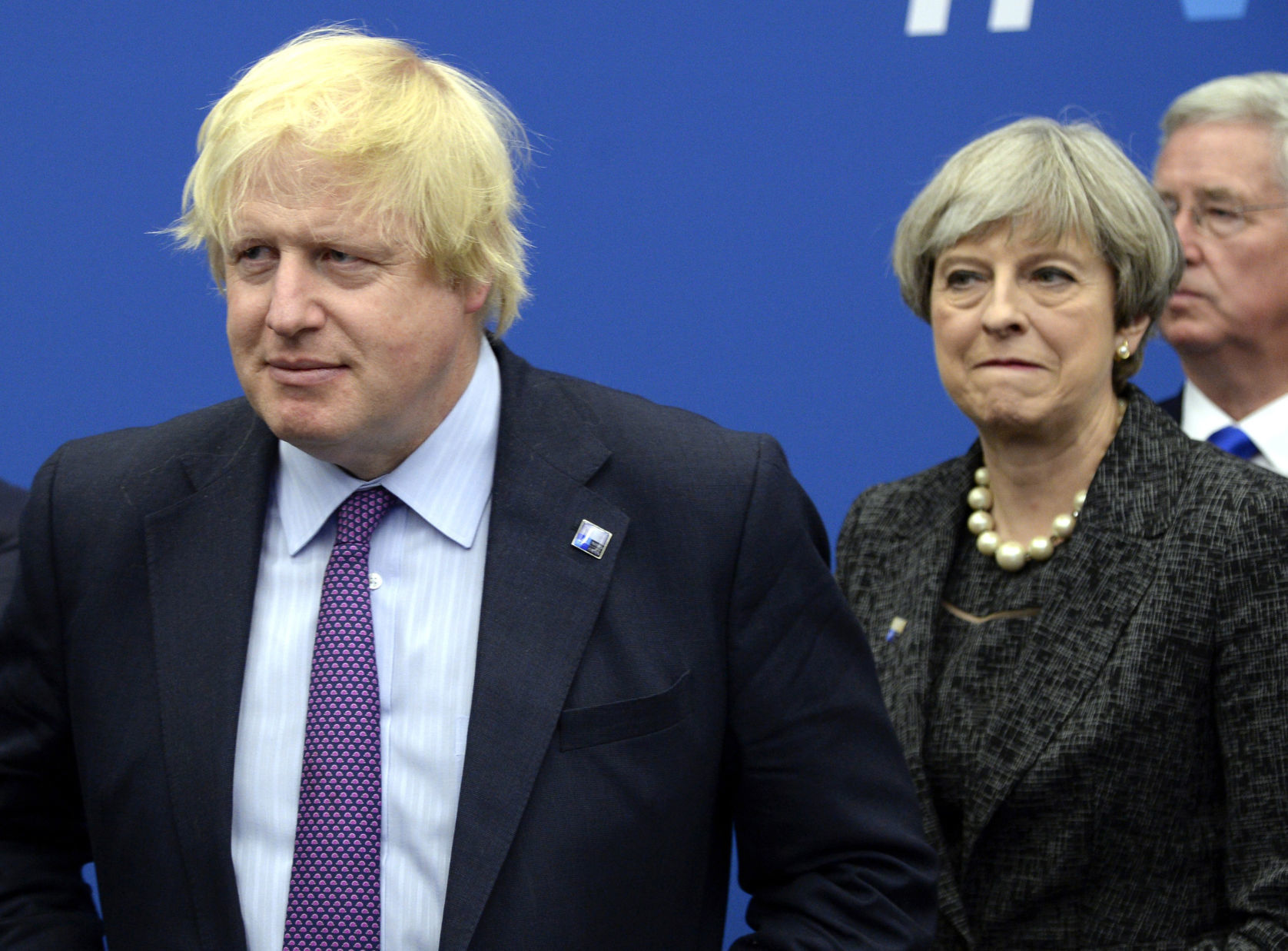 Boris Johnson and Theresa May